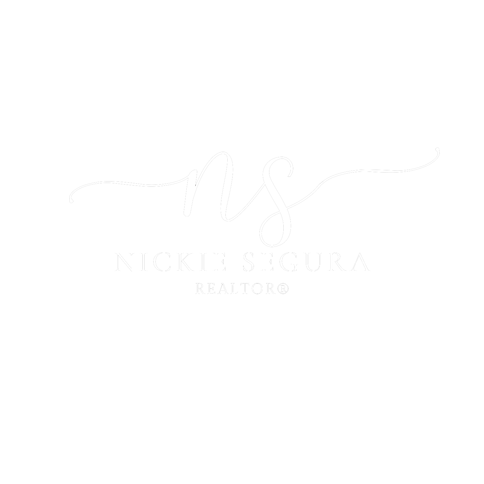 Nickie Segura Realtor logo white no BG